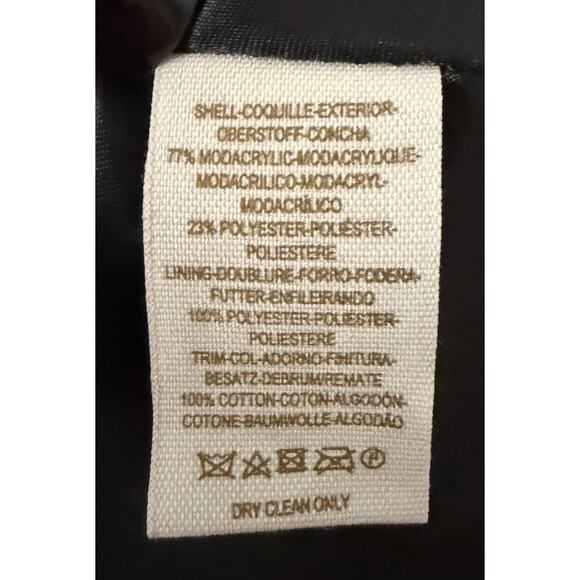 Free People Women's Double Breasted Leopard Print Faux Fur Swing Coat VGUC 8 - Picture 9 of 12